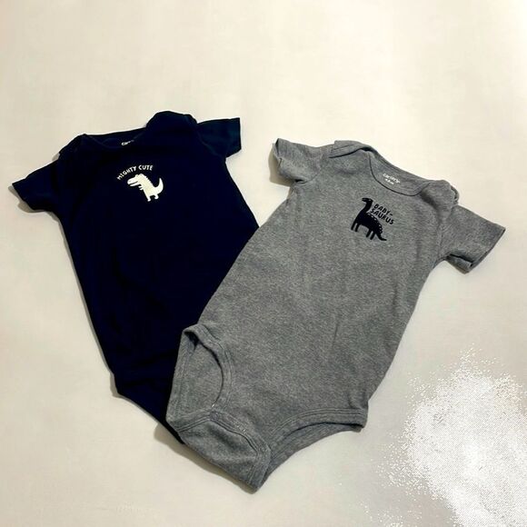 Carter’s Baby Dinosaur Onesies (2pk) - Picture 1 of 3